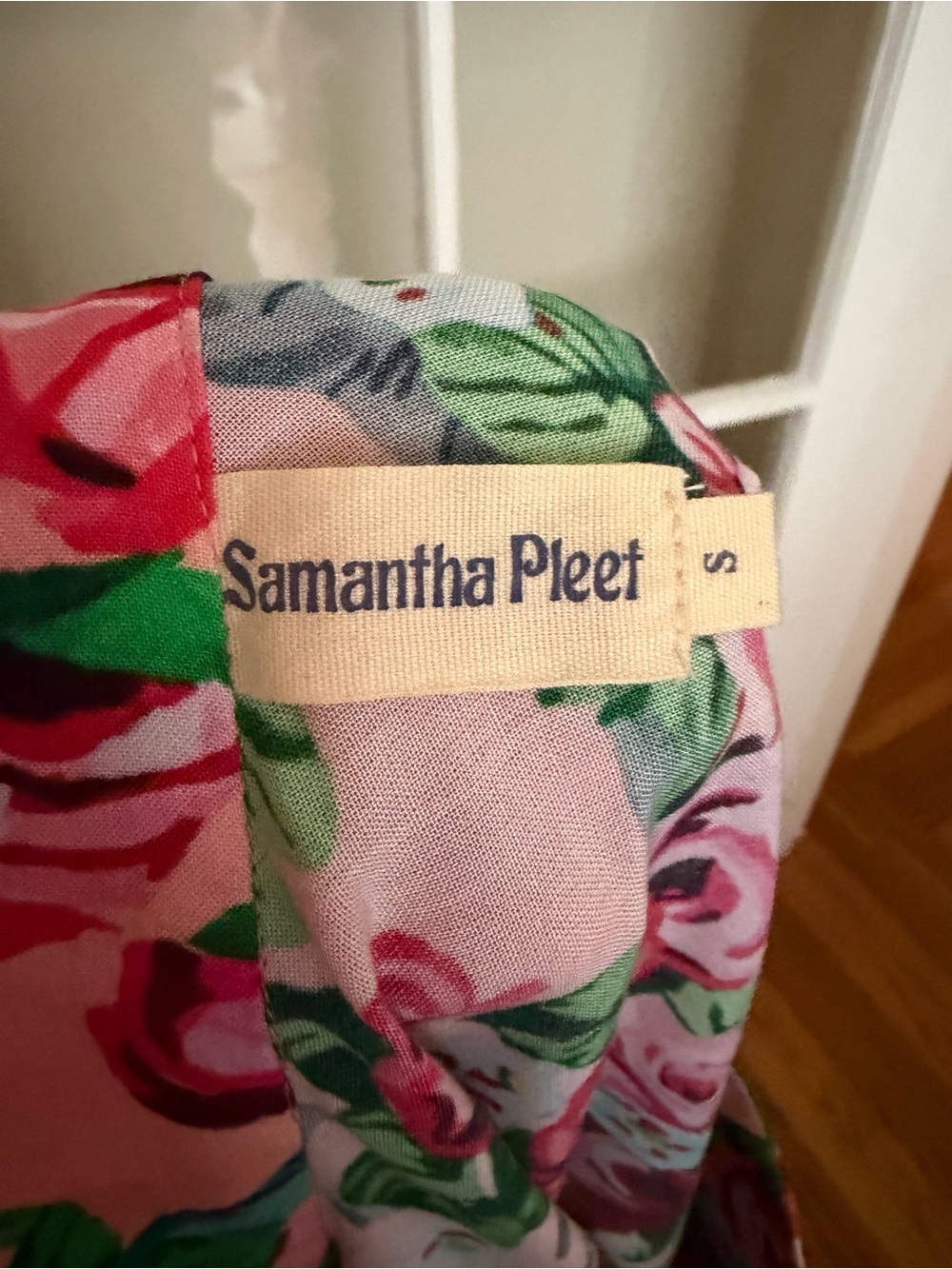 Samantha Pleet Pink Floral Midi Wrap Skirt - Picture 4 of 6